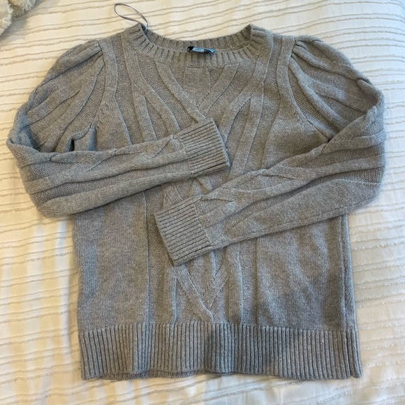 Cece grey cable knit sweater - Picture 2 of 6